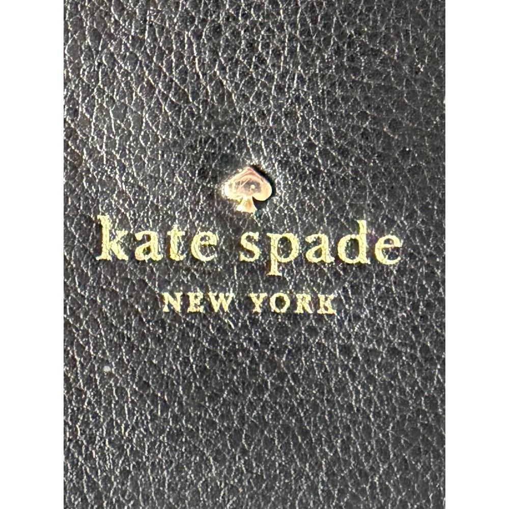 Kate Spade New York Black Pebbled Leather Crossbody Bag Gold Hardware - Picture 3 of 10